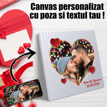 TABLOU CANVAS PERSONALIZAT CUPLU 1
